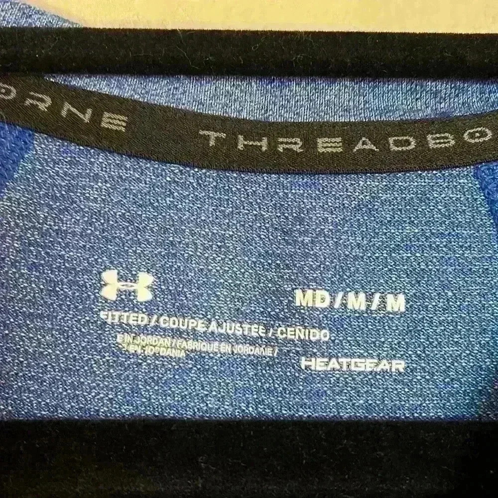 Under Armour Heatgear Threadborne 3 Button Long Sleeve Top Size Medium - Picture 6 of 8
